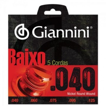 Encordoamento Para Contrabaixo 5 Cordas GEEBRL 0.40 GIANNINI