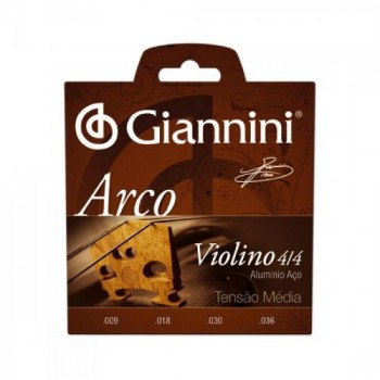 Encordoamento Para Violino GEAVVA Série Arco Aço Médio GIANNINI