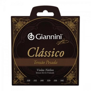 Encordoamento Para Violão GENWPA Clássico Nylon Pesada GIANNINI