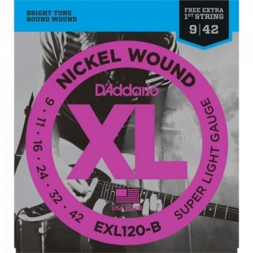 Encordoamento Para Guitarra 0.09 EXL120B D'ADDARIO