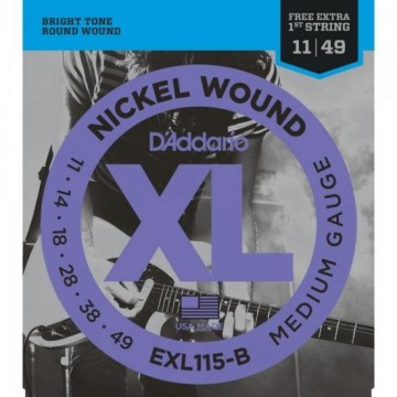 Encordoamento Para Guitarra 0.11 EXL115B D'ADDARIO