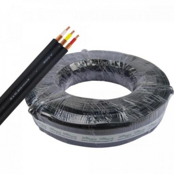 Fio Stereo Philips 3x0,20mm Preto MULT CABO - RL / 100 Fio Stereo Philips 3x0,20mm Preto MULT CABO - RL / 100