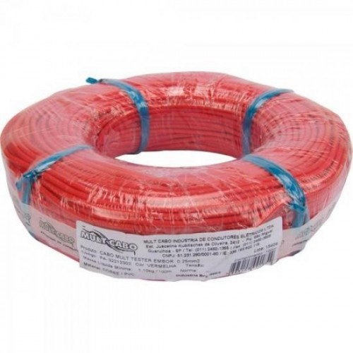 Fio Mult Teste Vermelho MULT CABO - RL / 100