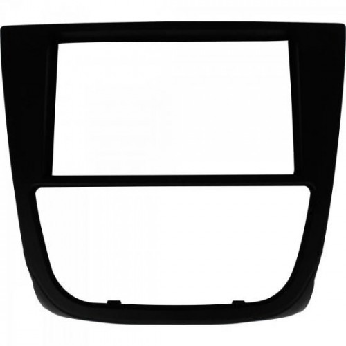 Moldura para Volkswagen Gol G5 2Din com Botão Preta LUDOVICO