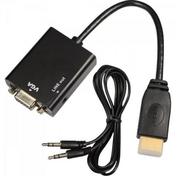 Conversor HDMI Para VGA de Áudio Cabo P2 CN1072 YUHUAN