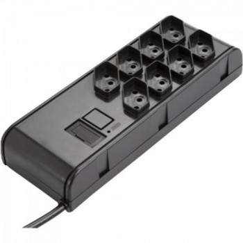 Filtro de Linha SLIM 8 TOMADAS Bivolt Automático Preto RCG