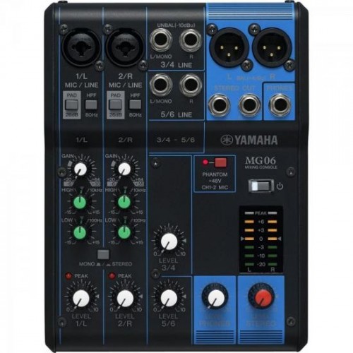 Mesa de Som 6 Canais MG06 YAMAHA