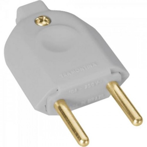 Pino AC Macho 10A 250V 57401002 Cinza TRAMONTINA - DEZ / 10