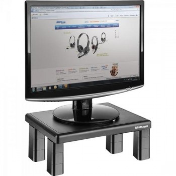 Suporte Quadrado Para Monitor AC125 Preto MULTILASER