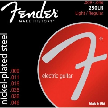 Encordoamento para Guitarra Aço 0.009 250LR Niquelado FENDER