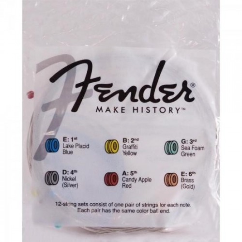 Encordoamento para Violão Nylon 0.028 100 CLEAR Prata Pura FENDER
