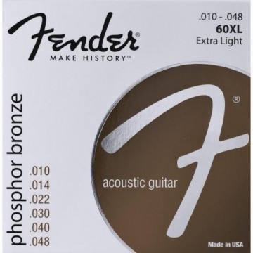 Encordoamento para Violão Aço 0.010 60XL Bronze Fosforoso FENDER Encordoamento para Violão Aço 0.010 60XL Bronze Fosforoso FENDER