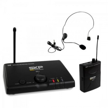 Microfone sem Fio Auricular Bivolt MINI-V Preto SKP