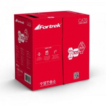 Cabo de Rede CAT6 CMX CAT105/305 Vermelho FORTREK - CX /305m
