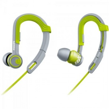 Fone de Ouvido Esportivo Gancho Ajustável SHQ3300LF/00 Verde PHILIPS