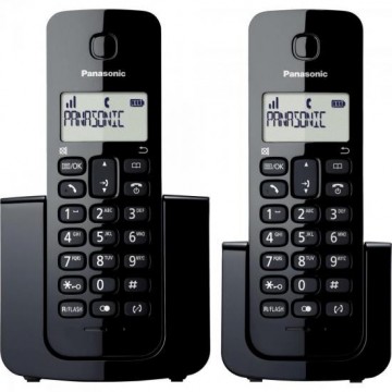 Telefone sem Fio com ID Base + Ramal KX-TGB112LBB Preto PANASONIC Telefone sem Fio com ID Base + Ramal KX-TGB112LBB Preto PANASONIC