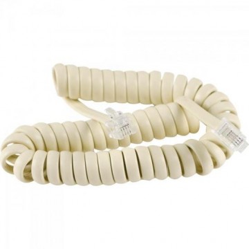 Cabo para Telefone Espiral CBTL0022 RJ11 2m Bege STORM - PCT / 10