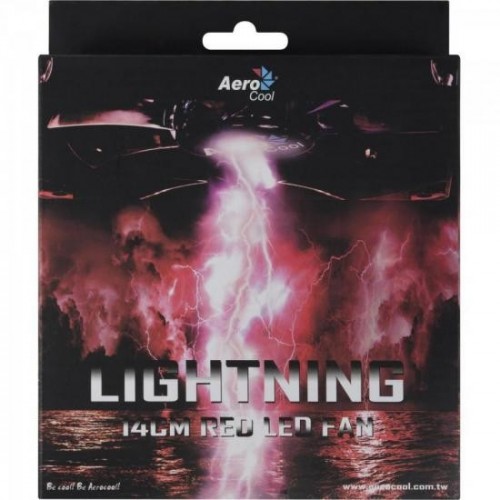 Cooler Fan 14cm RED LED EN51370 Vermelho AEROCOOL