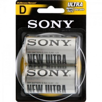 Pilha Zinco D SUM1-NUB2A Sony Caixa c/24 pilhas (cartela c/2) - BLI / 24