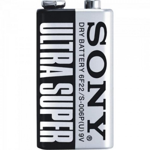 Bateria Zinco 9V S-006P-VPX Sony Caixa c/10 pilhas (cartela c/1) - BLI / 10