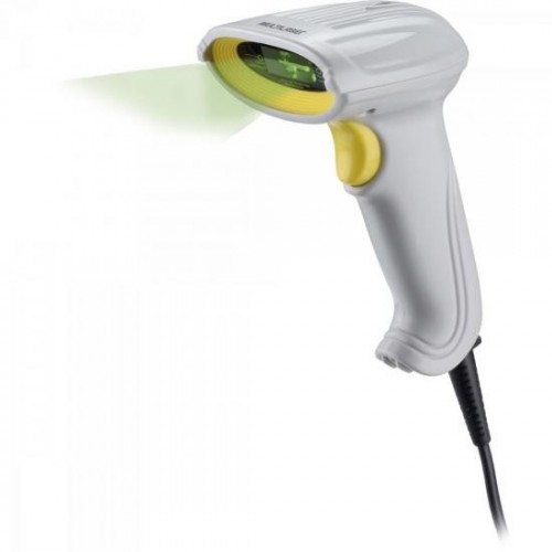 Leitor de Código de Barras com Fio GA126 LASER Branco MULTILASER