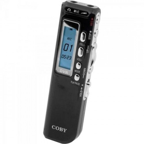 Gravador Digital de Voz, Telefônico e MP3 Player CVR20 Preto COBY
