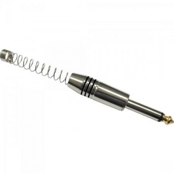 Plug P10 Mono Metal com Mola Espaçada PGPZ0025 Preto STORM - PCT / 10