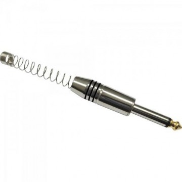 Plug P10 Mono Metal com Mola Espaçada PGPZ0025 Preto STORM - PCT / 10