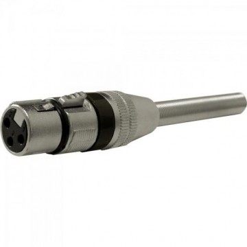 Plug XLR Canon Fêmea com Mola JCCN0014 Preto STORM - PCT / 5