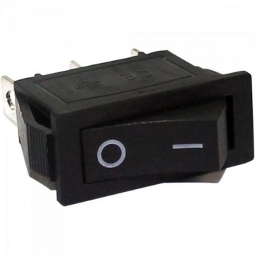 Chave Gangorra 15A/250VAC 3 Terminais ON/OFF CHVS0013 Preta STORM - PCT / 25