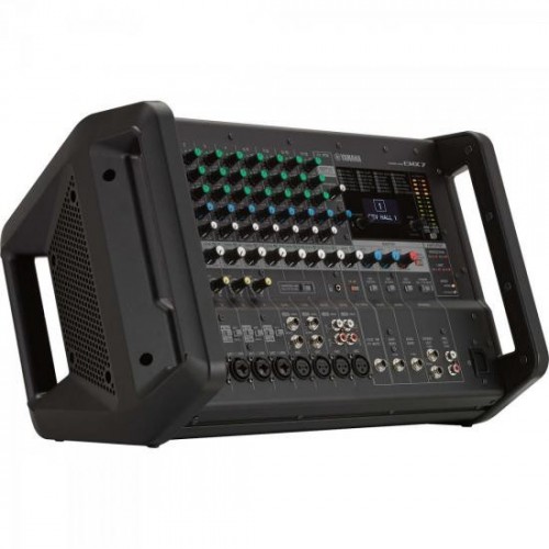 Mesa de Som Analógico Amplificado EMX7 Preto YAMAHA