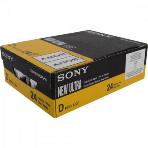 Pilha Zinco D SUM1-NUP2A/Z Sony Caixa c/24 pilhas (shrink c/2) - BLI / 24