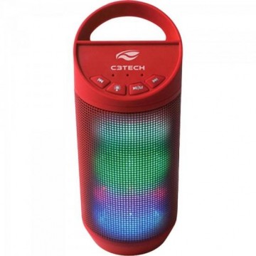 Caixa Multimídia 8W RMS Bluetooth SP-B50 Vermelha C3TECH