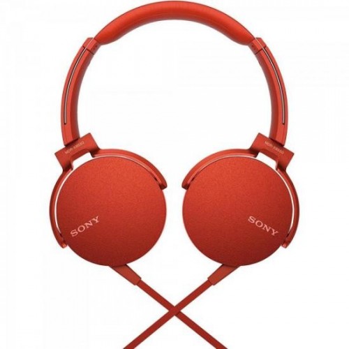 Fone de Ouvido com Microfone MDR-XB550AP/R Vermelho SONY