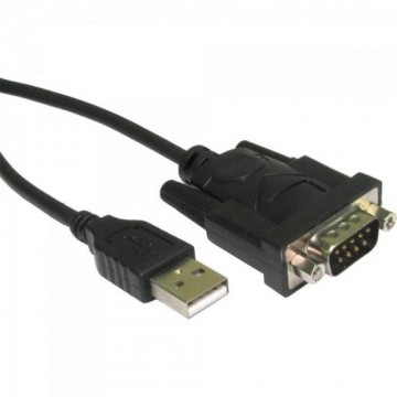 Cabo Adaptador Serial RS-232 x USB A Macho 0,8m CBUS0016 Preto STORM