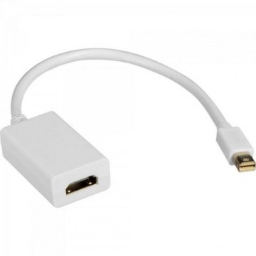 Adaptador Display Mini Portátil Para HDMI 15cm ADAP0041 Branco STORM