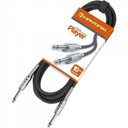 Cabo Para Guitarra P10 x P10 10m PLAYER Preto HAYONIK