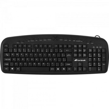 Teclado Multimídia USB MKL-101 Preto FORTREK