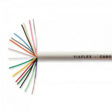 Fio Manga 10 Vias 26AWG com Blindagem Bege MULTCABO - RL / 100 Fio Manga 10 Vias 26AWG com Blindagem Bege MULTCABO - RL / 100