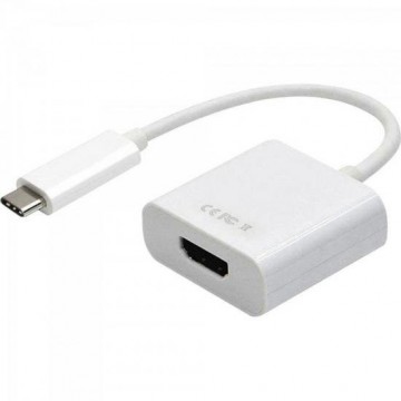 Cabo Adaptador USB Tipo C Macho Para HDMI Femea ADAP0056 Branca STORM