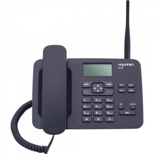 Telefone Celular Fixo CA40-S Preto AQUARIO