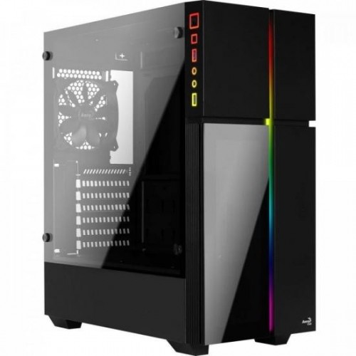 Gabinete Gamer Mid Tower PLAYA RGB Vidro Temperado AEROCOOL