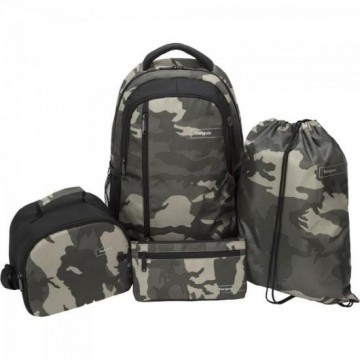 Kit Camo Mochila + Estojo + Bolsa Térmica + Sacochila BUS89105 Verde TARGUS