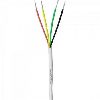 Fio de Alarme Cobre 4 X 0,40mm Branco MEGATRON - RL / 100