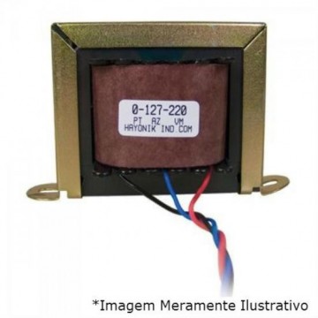 Transformador 12+12VAC 127/220VAC 70mA 12/200 HAYONIK